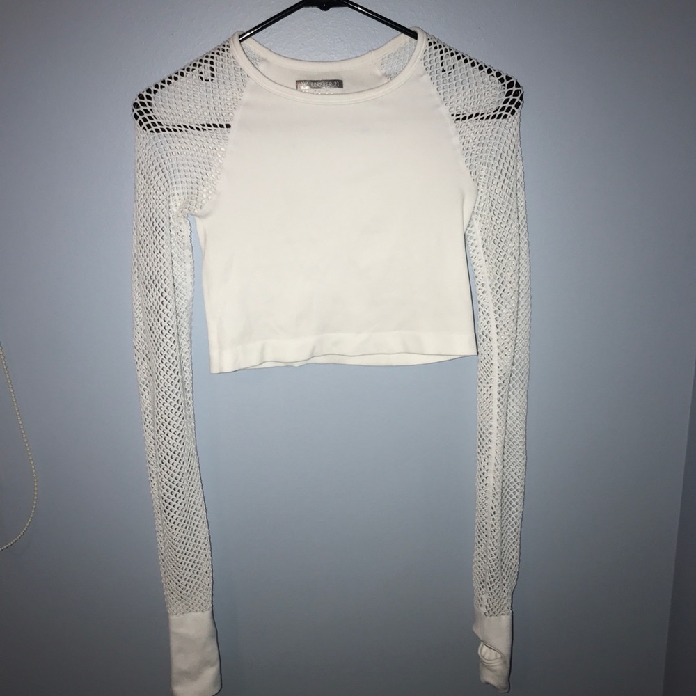NWOT trendy mesh workout top